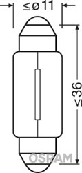Żarówka C10W (10 szt.) Standard 12V 10W_2
