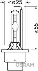 Light bulb xenon D2S Xenarc Classic (1 pcs) 4150K_2