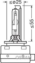 Žarulja D8S xenon (kutija, 1 kom., 42V, 25W, tip gedore PK32D-1; xenon; s odobrenjem za cestu (homolagacija)_4