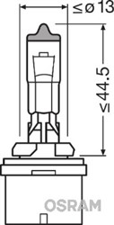 Žarulja H27W/2 halogen Standard (kutija, 1 kom., 12V, 27W, tip gedore PGJ13_2
