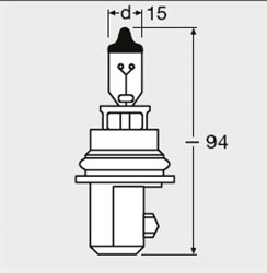Light bulb HB1 Standard (1 pcs) 12V 65/45W_2