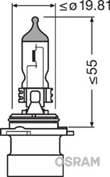 Žarulja HB4A halogen Standard (kutija, 1 kom., 12V, 51W, tip gedore P22D_3