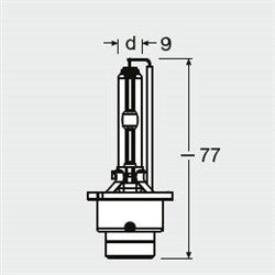 Žarulja D4S xenon Xenarc (kutija, 1 kom., 35W, tip gedore P32D-5; xenon_3