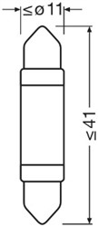 Žarulja LED C5W LED Ledriving (blister, 1 kom., 12V, hladna bijela, 0,5W, tip gedore SV8,5-8; nema potvrde o odobrenju; Nema certifikata za homologaciju_3