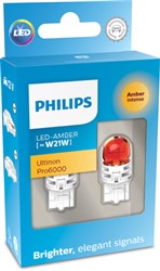 LED light bulb (Cardboard 2pcs) LED 12V 2,3W WX3X16D no certification of approval Ultinon Pro6000, yellow