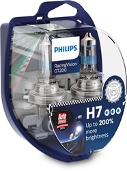 Žarulja H7 halogen RacingVision GT200 (set, 2 kom., 12V, 55W, tip gedore PX26D; do 200% veća svjetlina