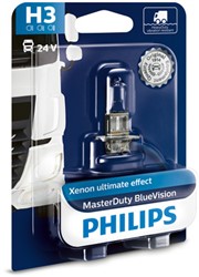 Light bulb H3 Master Duty Blue Vision (2 pcs) 24V 70W_0