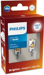 LED light bulb (Cardboard 2pcs) W5W 24V 1W W2,1X9,5D no certification of approval Ultinon Pro6000, cool white