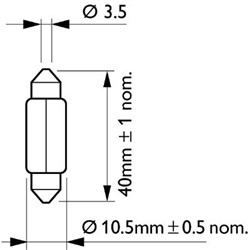Pirn C5W 43mm (10 tk) 24V 5W_2