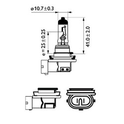 Żarówka H11 X-tremeVision Pro150 (1 szt.) 12V 55W_2