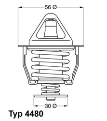 WAHLER Termostats, Dzesēšanas šķidrums WA4480.82D