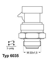 Termowłącznik wentylatora chłodnicy WA6035.92D_0