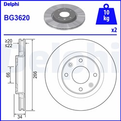 Brake disc BG3620_1