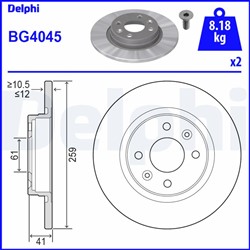 Brake disc BG4045_3