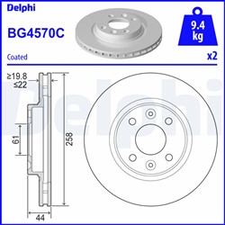 Brake disc BG4570C_1