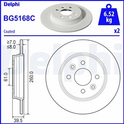 Brake disc BG5168C