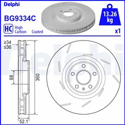 Bremžu disks DELPHI BG9334C (pārdošanas vienība - 1 gab.)_0
