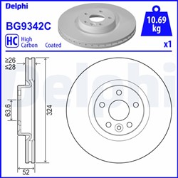 Bremžu disks DELPHI BG9342C (pārdošanas vienība - 1 gab.)_2
