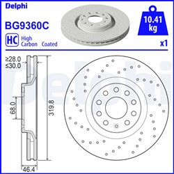 Bremžu disks DELPHI BG9360C (pārdošanas vienība - 1 gab.)_2