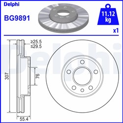 Bremžu disks DELPHI BG9891 (pārdošanas vienība - 1 gab.)_2
