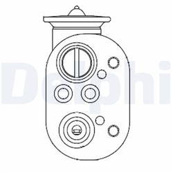 Expansion valve, air-conditioning cut-out nozzle DELPHI CB1001V