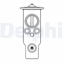 Kondicionieriaus išsiplėtimo vožtuvas, slopinimo purkštukas DELPHI CB1015V