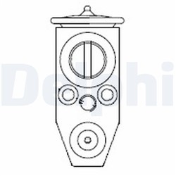 Kondicionieriaus išsiplėtimo vožtuvas, slopinimo purkštukas DELPHI CB1016V
