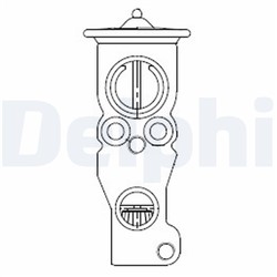 Expansion valve, air-conditioning cut-out nozzle DELPHI CB1018V