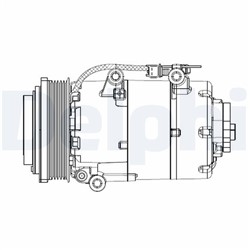 Konditsioneeri kompressor DELPHI CS20358