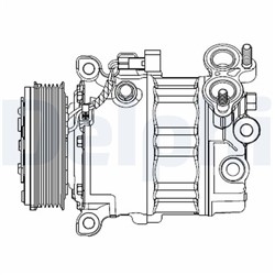 DELPHI Kompressor, kliimaseade CS20512_0