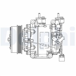 Konditsioneeri kompressor DELPHI CS20515