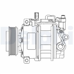 Konditsioneeri kompressor DELPHI CS20522