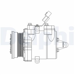 DELPHI Kompressor, kliimaseade CS20534_0