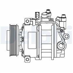 Konditsioneeri kompressor DELPHI CS20546