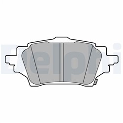 Brake Pad Set, disc brake LP3608