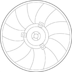 Fan, engine cooling 069422228010