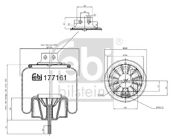 Bellow, air suspension FE177161