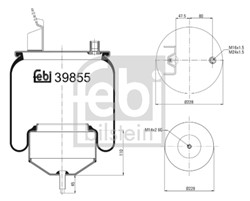 Bellow, air suspension FE39855_1