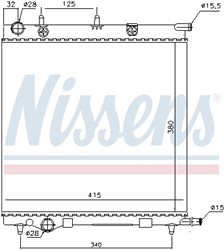 Variklio radiatorius NISSENS NIS 61284_7