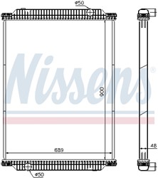 Motora dzesēsanas radiators NISSENS NIS 61448