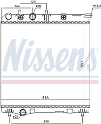 Engine radiator NIS 636002_6