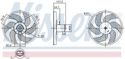 Fan, engine cooling NIS 850084