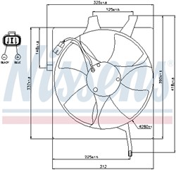 Fan, air conditioning condenser NIS 85047_7