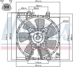 Fan, air conditioning condenser NIS 85491_7