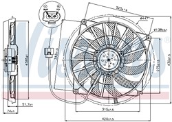 Fan, engine cooling NIS 85637