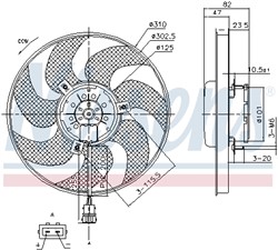 Electric Motor, radiator fan NIS 85761_7