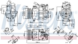 NISSENS Kompressor, kliimaseade NIS 890048_10