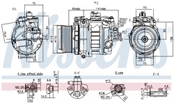 NISSENS Kompressor, kliimaseade NIS 890060_5