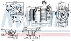 NISSENS Kompressor, kliimaseade NIS 890125_10