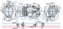 NISSENS Kompressor, kliimaseade NIS 890141_8